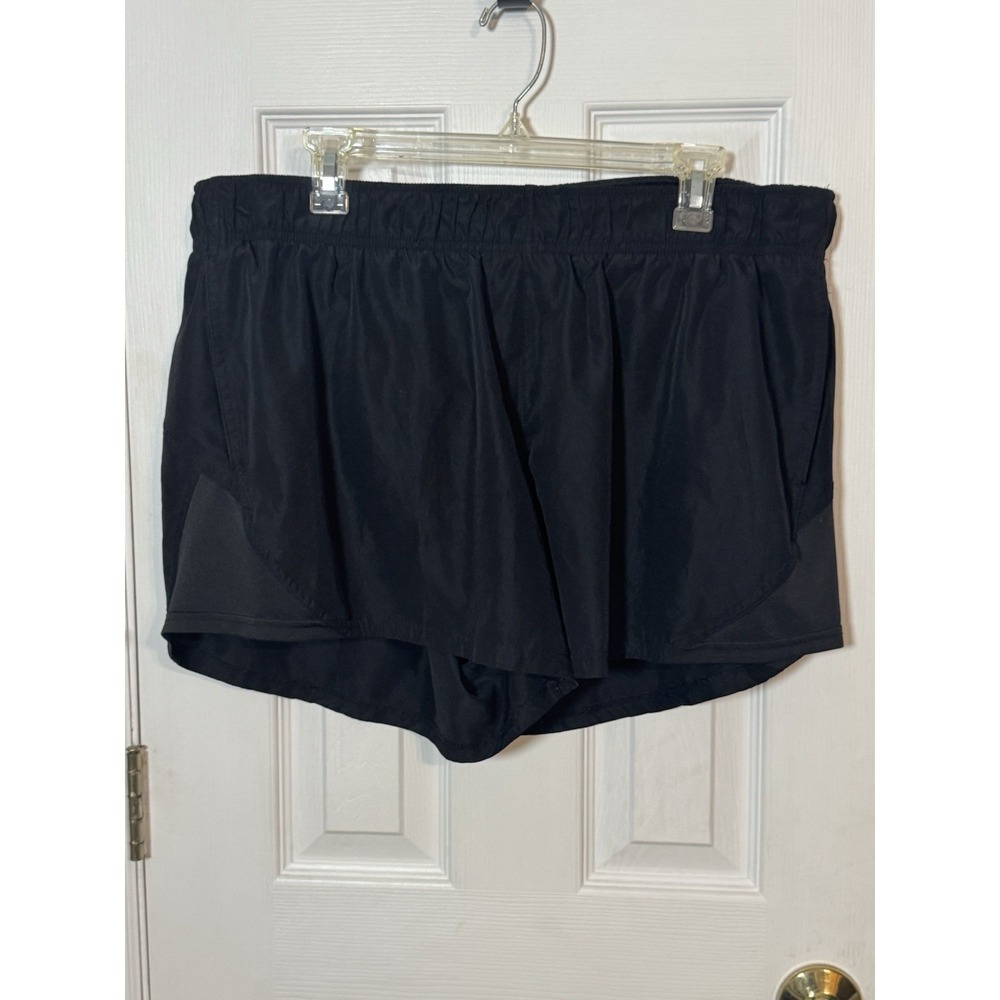 Athletic Works Black Running Athletic shorts Built in Bikini Underwear XXXL (22)